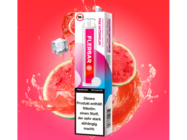 Flerbar M - Pink Watermelon (Pinke Wassermelone) - E-Shisha - 20mg - 600 Züge