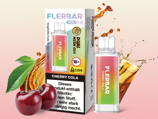 Flerbar Pods - Cherry Cola (Kirsche Cola) - 20mg - 2er Set