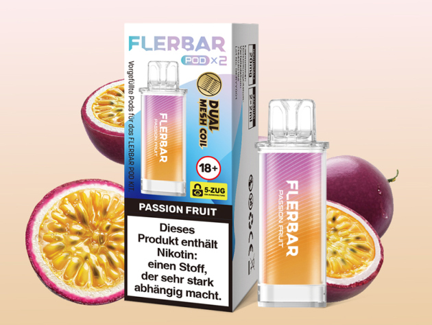 Flerbar Pods - Passion Fruit (Passionsfrucht) - 20mg - 2er Set