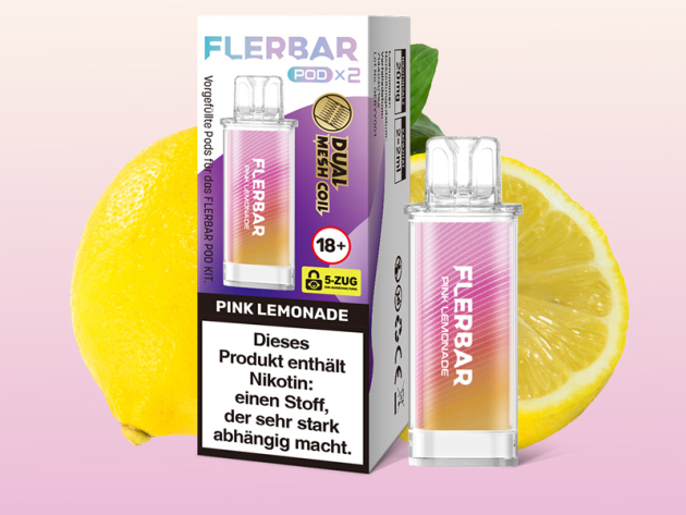 Flerbar Pods - Pink Lemonade (Pinke Limonade) - 20mg - 2er Set