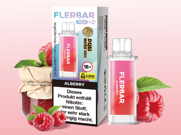 Flerbar Pods - Alberry (Beerenmix) - 20mg - 2er Set