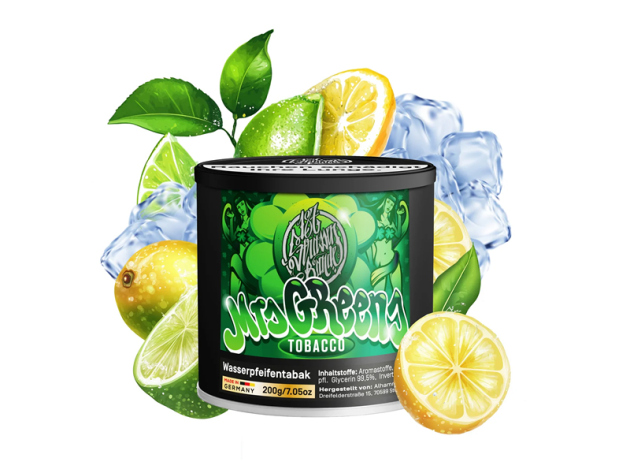 187tobacco - Mrs. Green (Limette, Zuckerwatte) - 200g