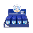 Sturm-, Zigarrenfeuerzeuge "Möwe" blau, 4-fach sortiert, Jet-Flame, 20er Display