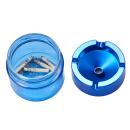 Glasaschenbecher "Rainbow"; 4-fach sortiert;  6er Display