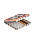 Zigarettenetuis "Skulls & Flowers" für 20 Zig., mit Gummiband, 4-fach sortiert, 12er Display