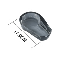 Zigarrenaschenbecher "Black" aus Glas; Länge 11,9 cm