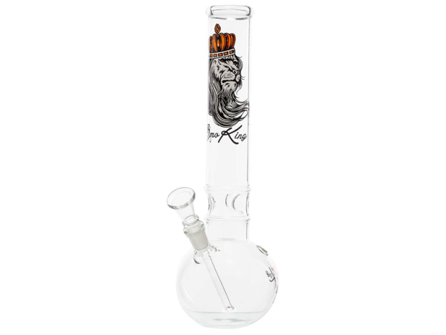 Glasbong "Lion" transp; Höhe 30 cm; Ø 3,7 cm; Schliff 14,5