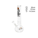 Glasbong "Lion" transp; Höhe 30 cm; Ø 3,7 cm; Schliff 14,5