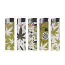 Elektrofeuerzeuge "LEAVES ELECT", 5-fach sortiert, 50er Display