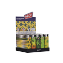 Elektrofeuerzeuge "RASTA LEAVES", 5-fach sortiert, 50er Display