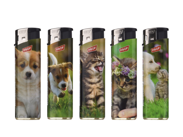 Elektrofeuerzeuge "PUPPIES & KITTENS", 5-fach sortiert, 50er Display