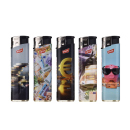 Elektrofeuerzeuge "MONEY ELECT", 5-fach sortiert, 50er Display