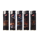 Elektrofeuerzeuge "WHISKY", 5-fach sortiert, 50er Display