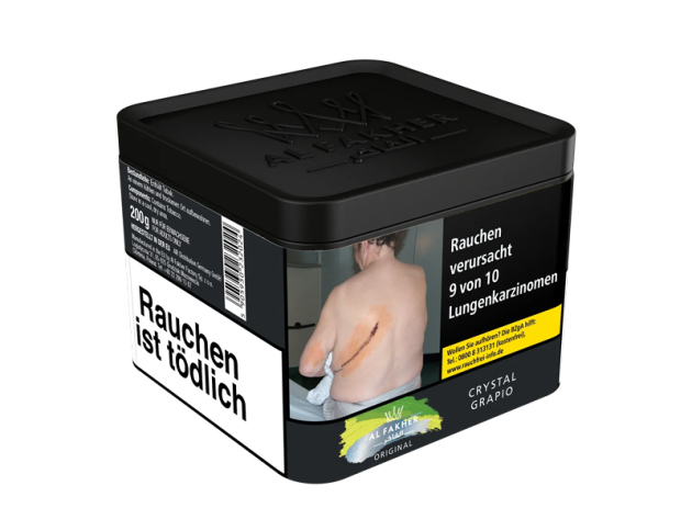 Al Fakher Tabak - Crystal Grapio (Minze, Traube) - 200g