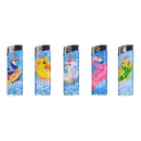 Elektrofeuerzeuge "Splash", 5-fach sortiert, 50er Display