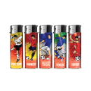 Elektrofeuerzeuge "FOOTBALL", 5-fach sortiert, 50er Display