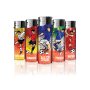 Elektrofeuerzeuge "FOOTBALL", 5-fach sortiert, 50er Display