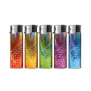 Elektrofeuerzeuge "SNINY DIAGONALS", 5-fach sortiert, 50er Display