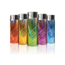 Elektrofeuerzeuge "SNINY DIAGONALS", 5-fach sortiert, 50er Display