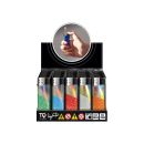 Elektrofeuerzeuge "RAINBOW PATTERNS", 5-fach sortiert, 50er Display