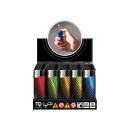 Elektrofeuerzeuge "SPEEDRUN", 5-fach sortiert, 50er Display