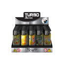 Sturmfeuerzeuge "Shiny Smeili" Turbo, 5-fach sortiert, 25er Display