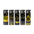 Sturmfeuerzeuge "Shiny VIP" Turbo, 5-fach sortiert, 25er Display