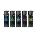 Sturmfeuerzeuge "Shiny LEAF" Turbo, 5-fach...