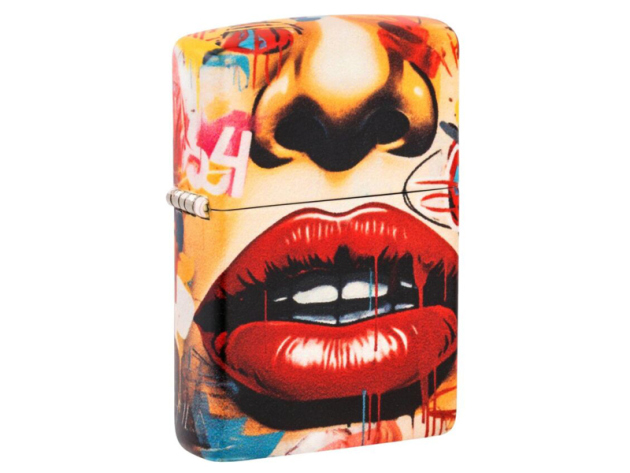 Zippo Feuerzeug - Street Art Face Design