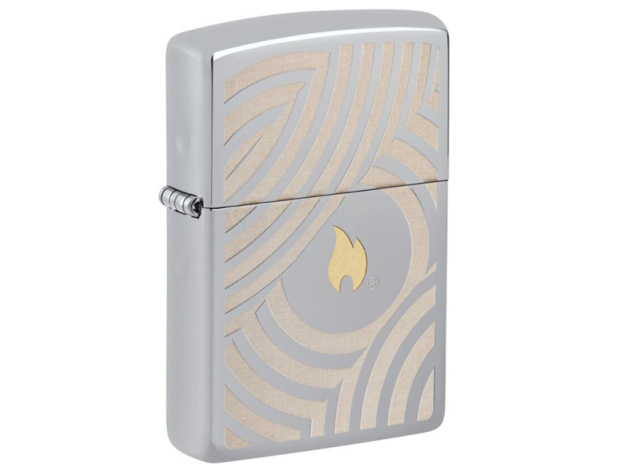 Zippo Feuerzeug - Flame and Circles Design 2