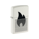 Zippo Feuerzeug - Zippo Design weiß-schwarz
