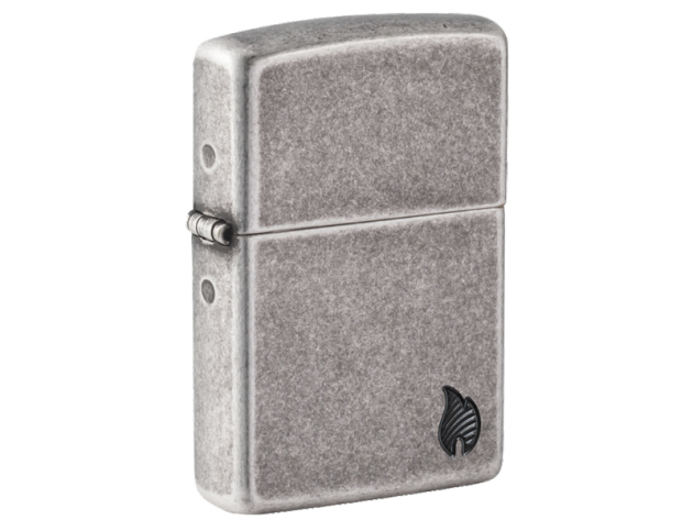 Zippo Feuerzeug - Armor Series Flame Antique Silver