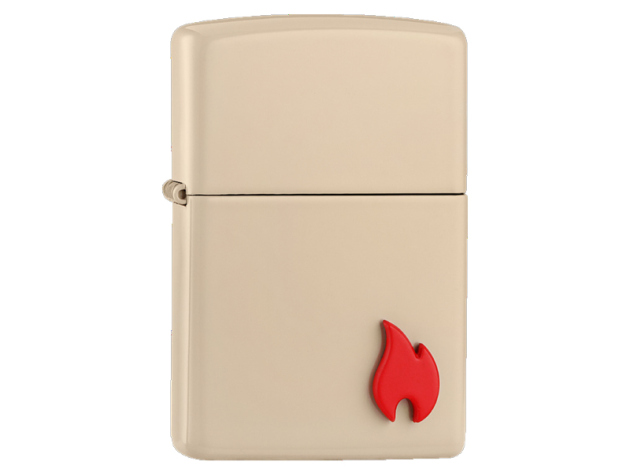Zippo Feuerzeug - Emblem Attached Flat Sand