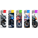 Elektrofeuerzeuge "Motorbike", 5-fach sortiert,...