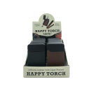 Zigarrenfeuerzeuge "Happy Torch", Jet-Flame, 2-fach sortiert, 10er Display