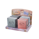 Zigarettenetuis "Fargo" für 20 Zig., mit Spange, 4-fach sortiert, 8er Display