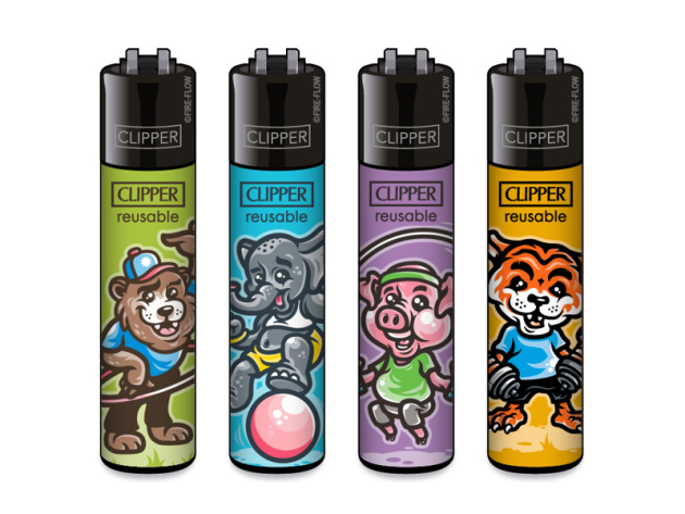 Clipper Large NEON LEAVES#2, 48 Display