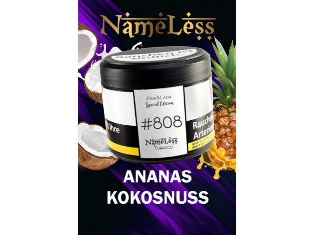 NameLess Tobacco - P!NA LADA (Ananas, Kokosnuss) #808 - 200g
