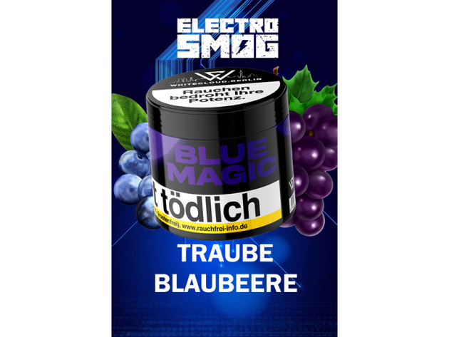 Electro Smog Tobacco - BLUE MAGIC (Blaubeere, Traube) - 200g
