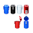 Taschenaschenbecher "Dose"; 4-fach sortiert; 12er Display