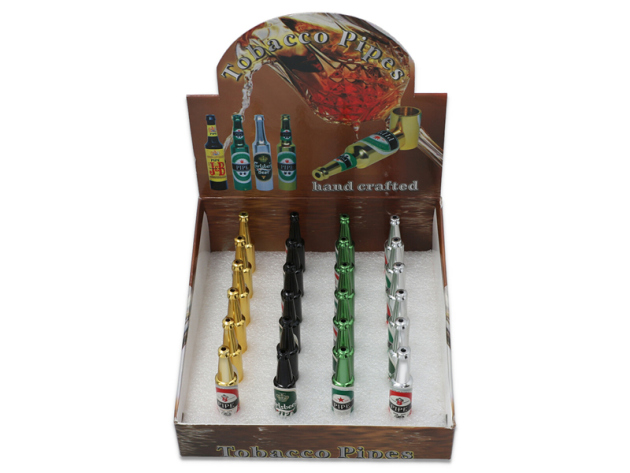 Handpfeife "Bier", 7cm, 4-fach sortiert, 24er Display