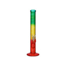 Glasbong "Rasta Zylinder Bent" transp; Höhe 35 cm; Ø 4 cm