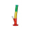 Glasbong "Rasta Zylinder Bent" transp; Höhe 35 cm; Ø 4 cm