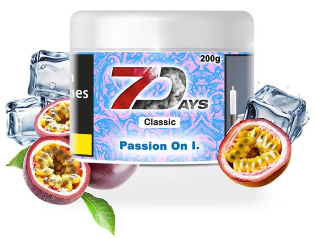 7Days - Passion On I. (Passionsfrucht, Menthol) - 200g