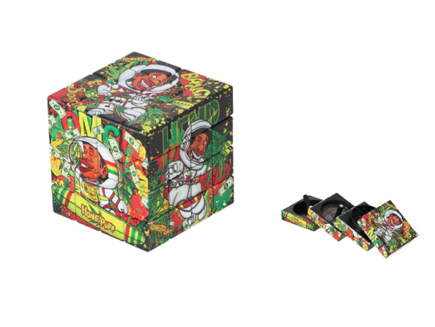 Grinder "Super Heroes" 4tlg. Würfel Jamaika Astronaut, 6x6cm