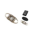 Zigarrenabschneider "Metall-Antik" Silber, 2...