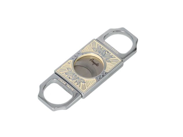 Zigarrenabschneider "Metall" Weiß/Silberfarben, 2 Klingen