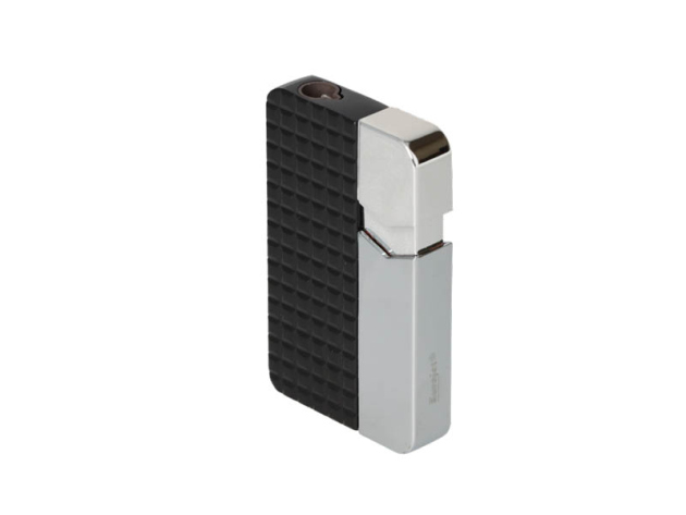 Sturmfeuerzeug "Schwarz-Metall" schwarz matt, Jet-Flame