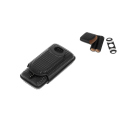 Zigarrenetui "Diamond" 2er, schwarz mit Noppen, mit Cutter Ring 70