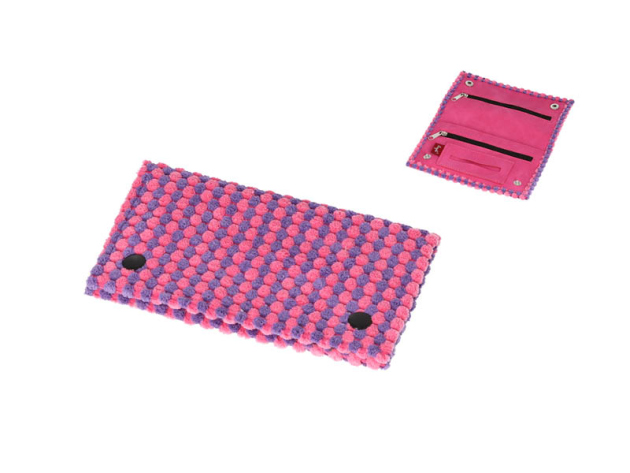 Tabakbeutel "Pink-Lila" innen Kautschuk